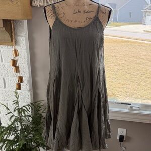 Chic army green Midi Dress